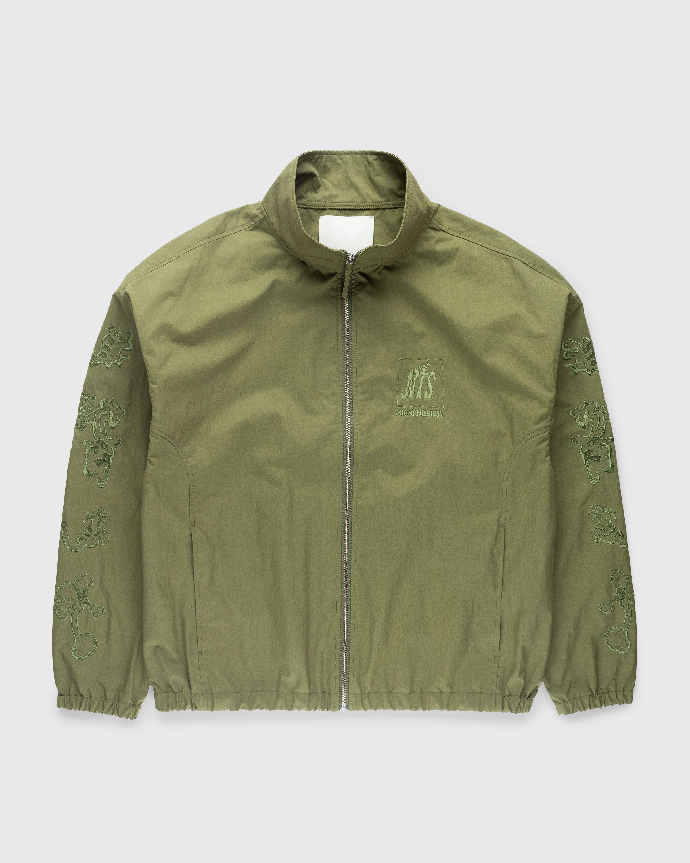 NTS x Highsnobiety – Brushed Nylon Track Jacket Green